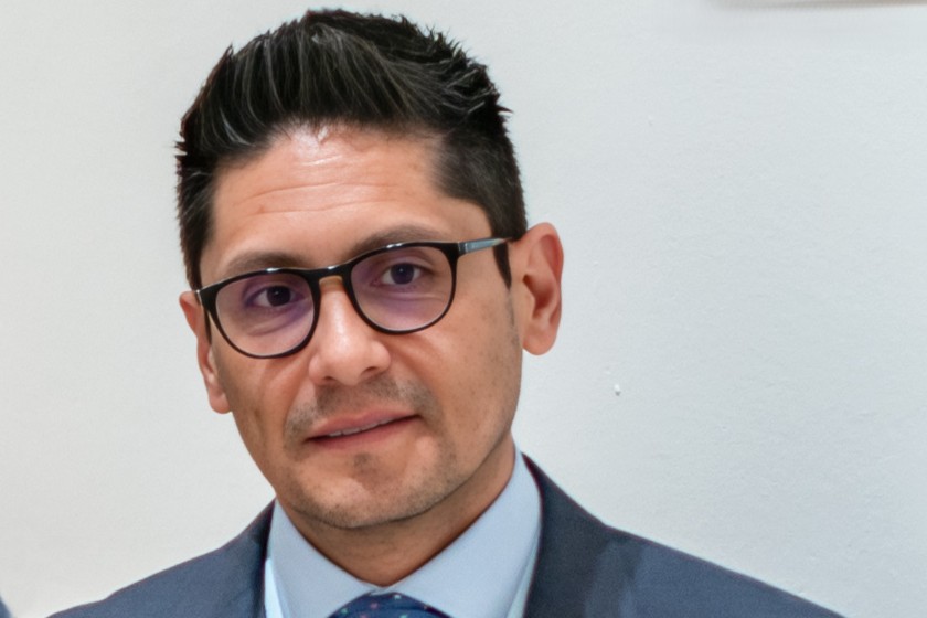 Porträt eines Mannes.