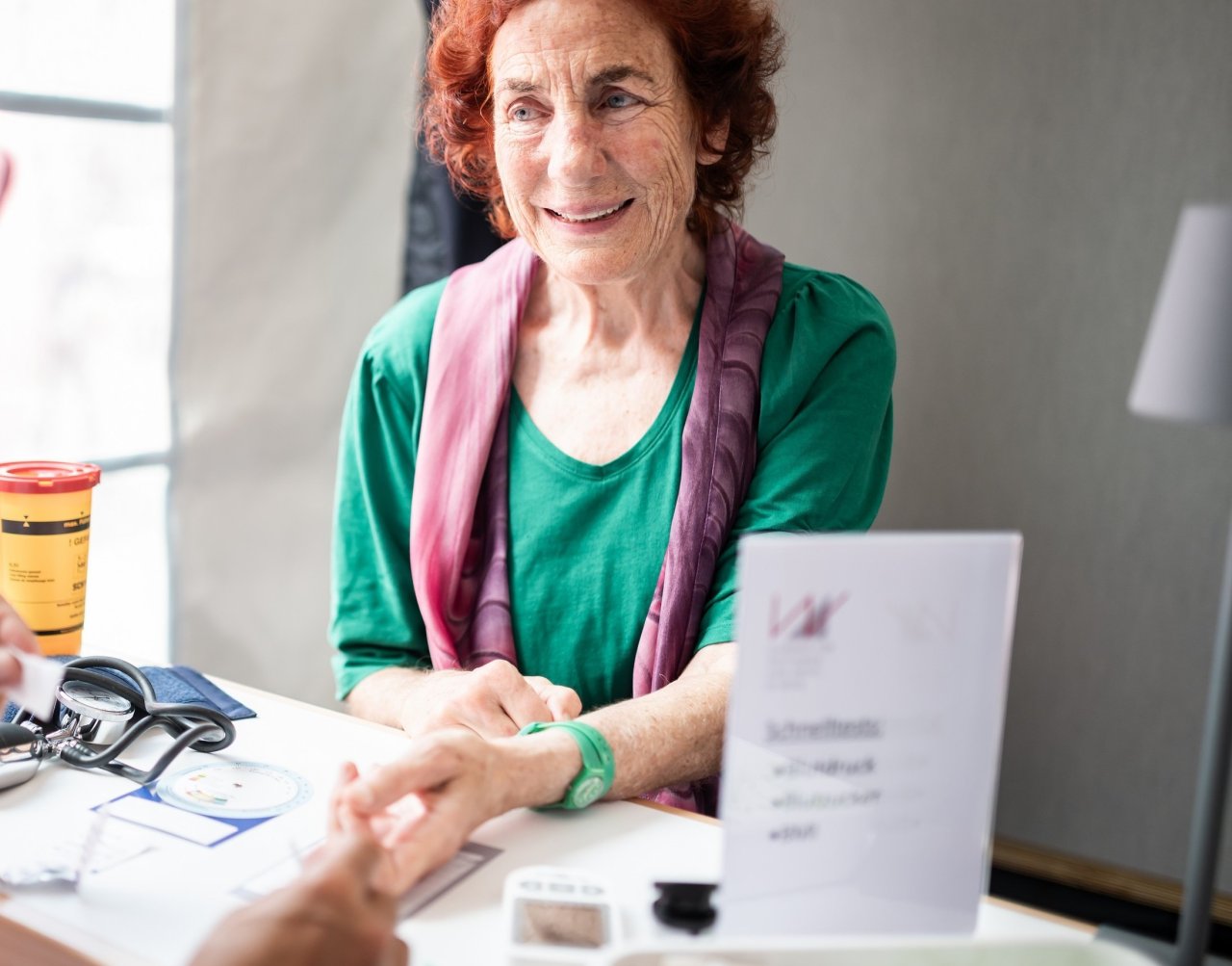 Frau in ärztlicher Untersuchung